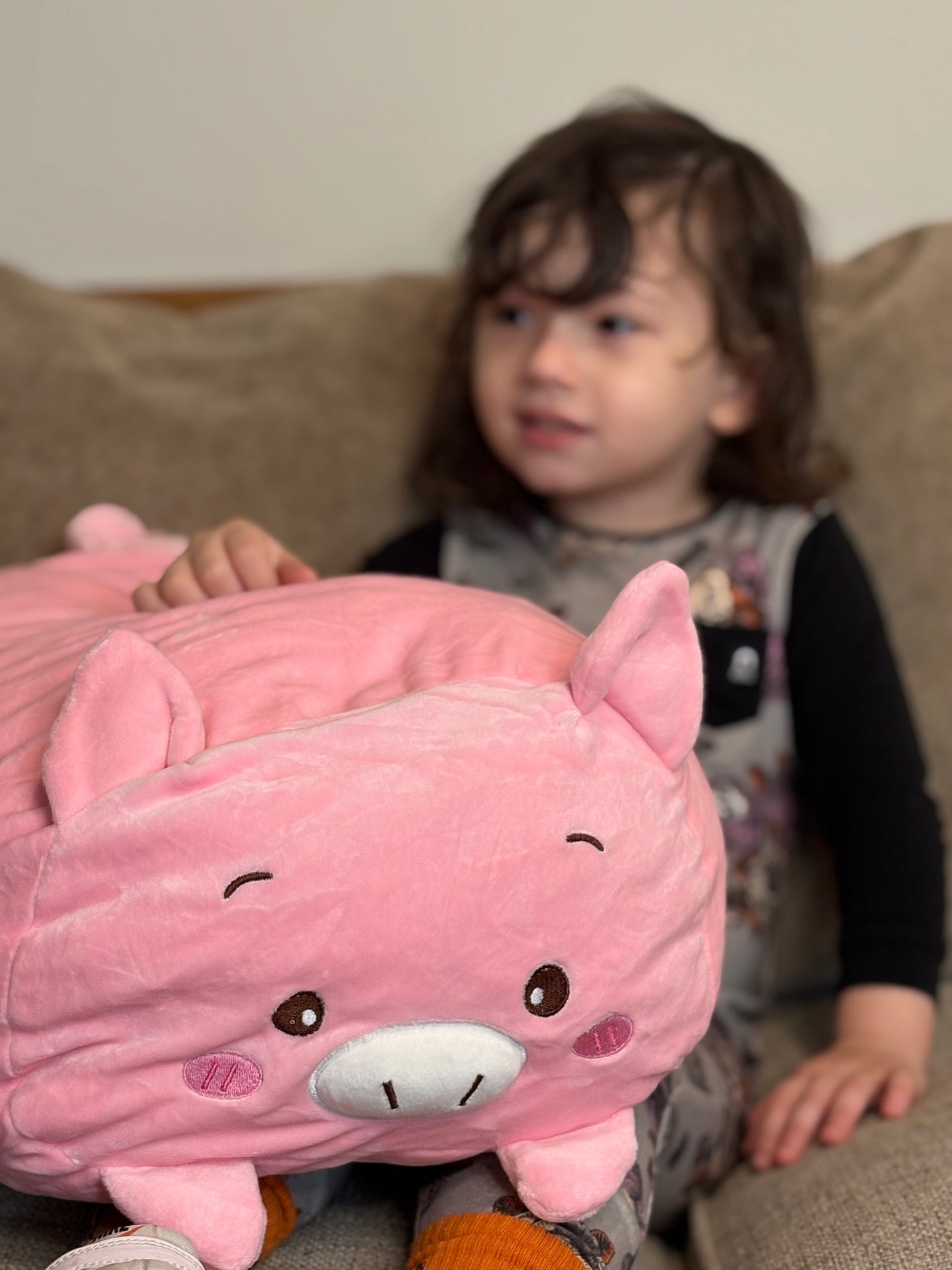 Mel The Pig Mosaic Weighted Stuffed Animal