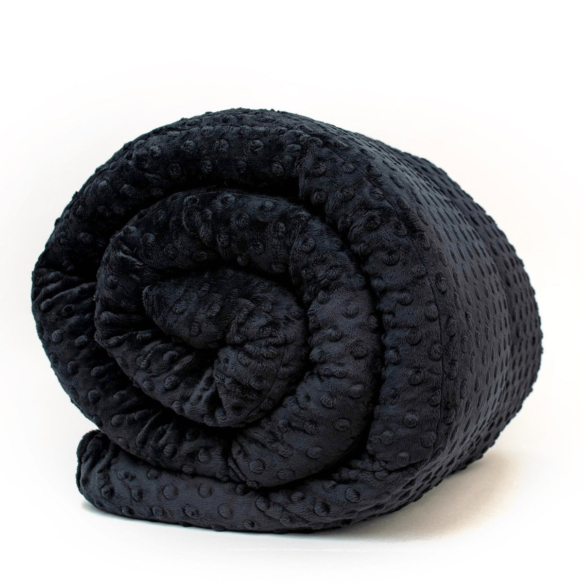 Black minky weighted blanket