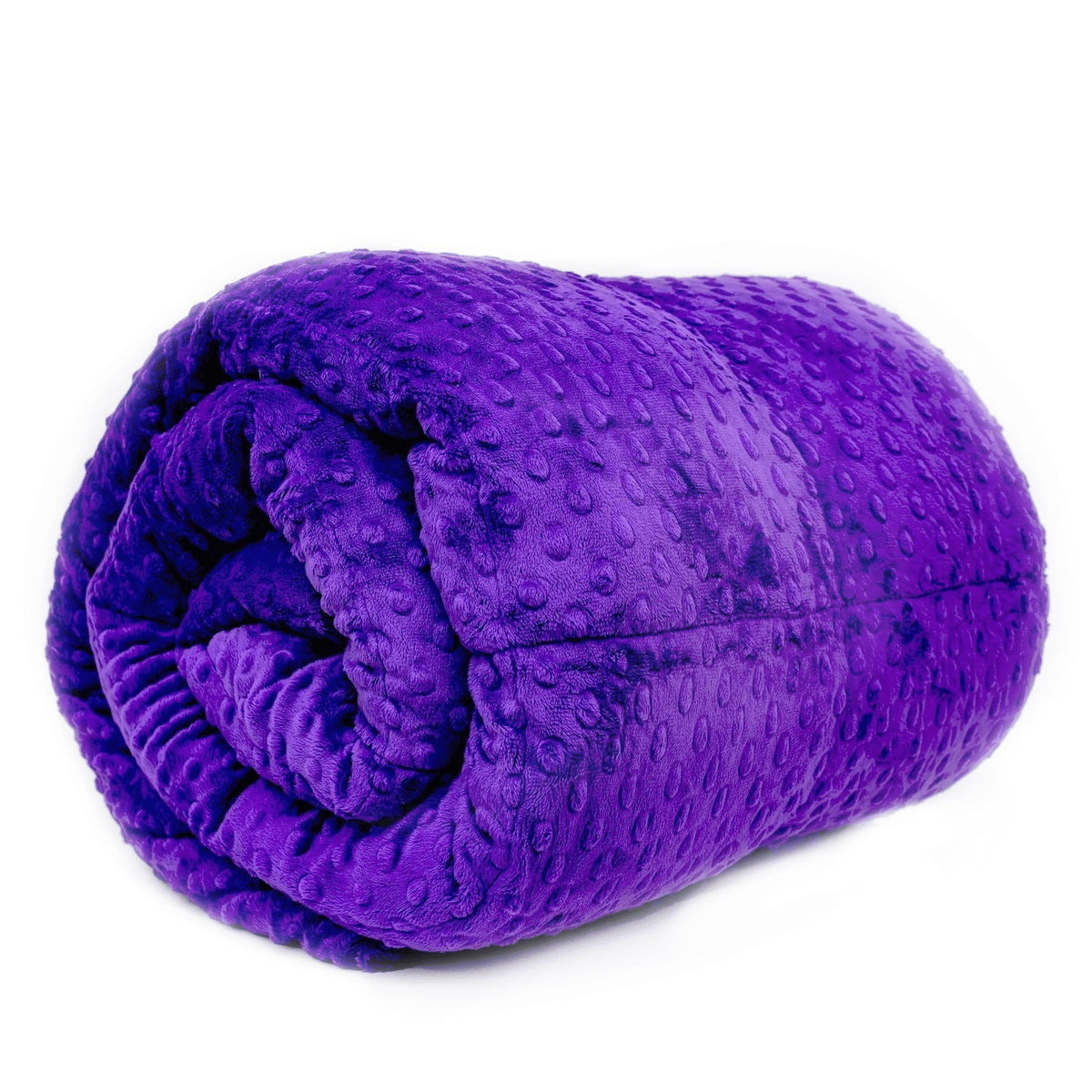 Purple minky weighted blanket
