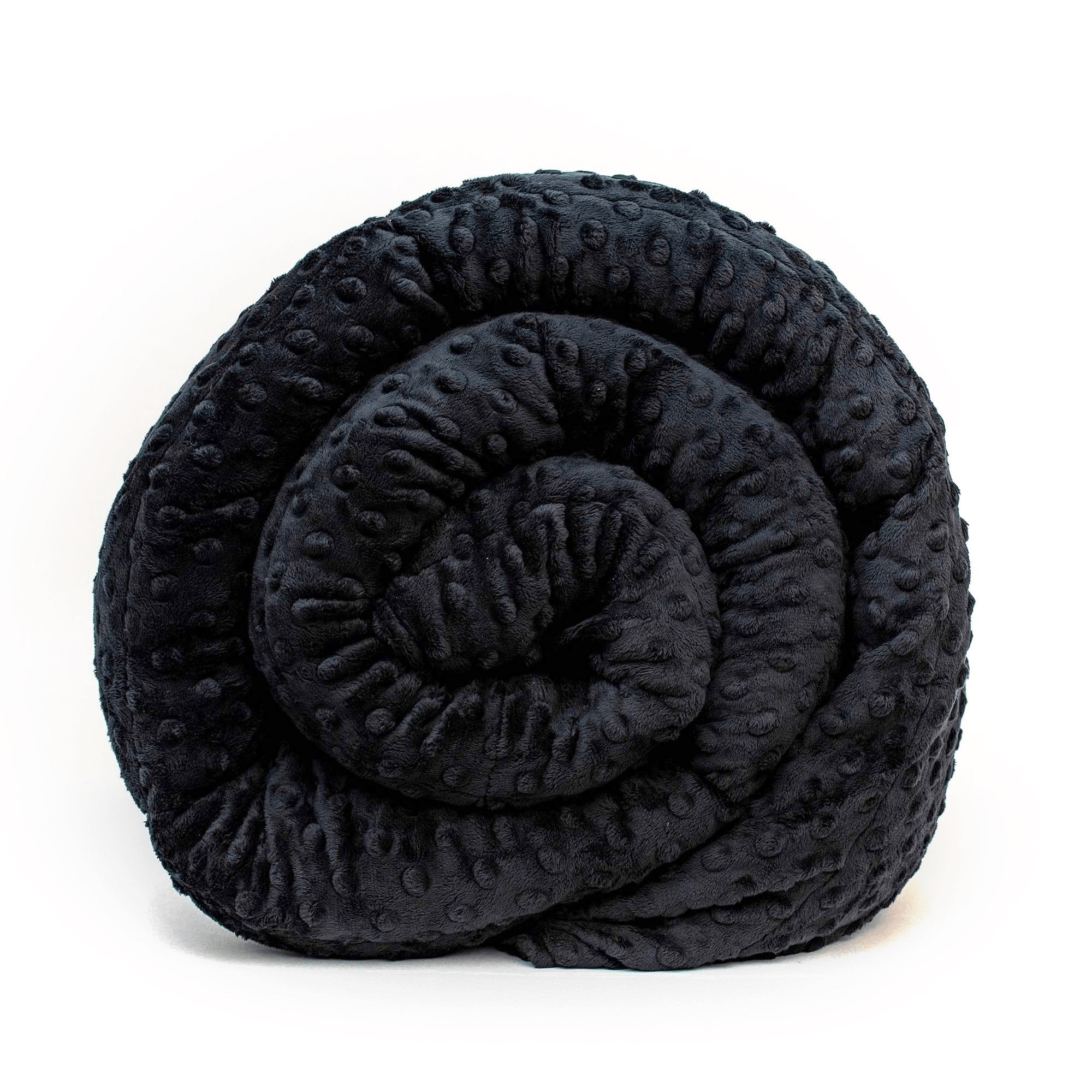 Mosaic Weighted Blankets Black Minky Weighted Blanket