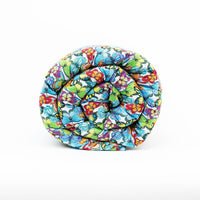 Mosaic Weighted Blankets Green and Blue Butterflies Weighted Blanket