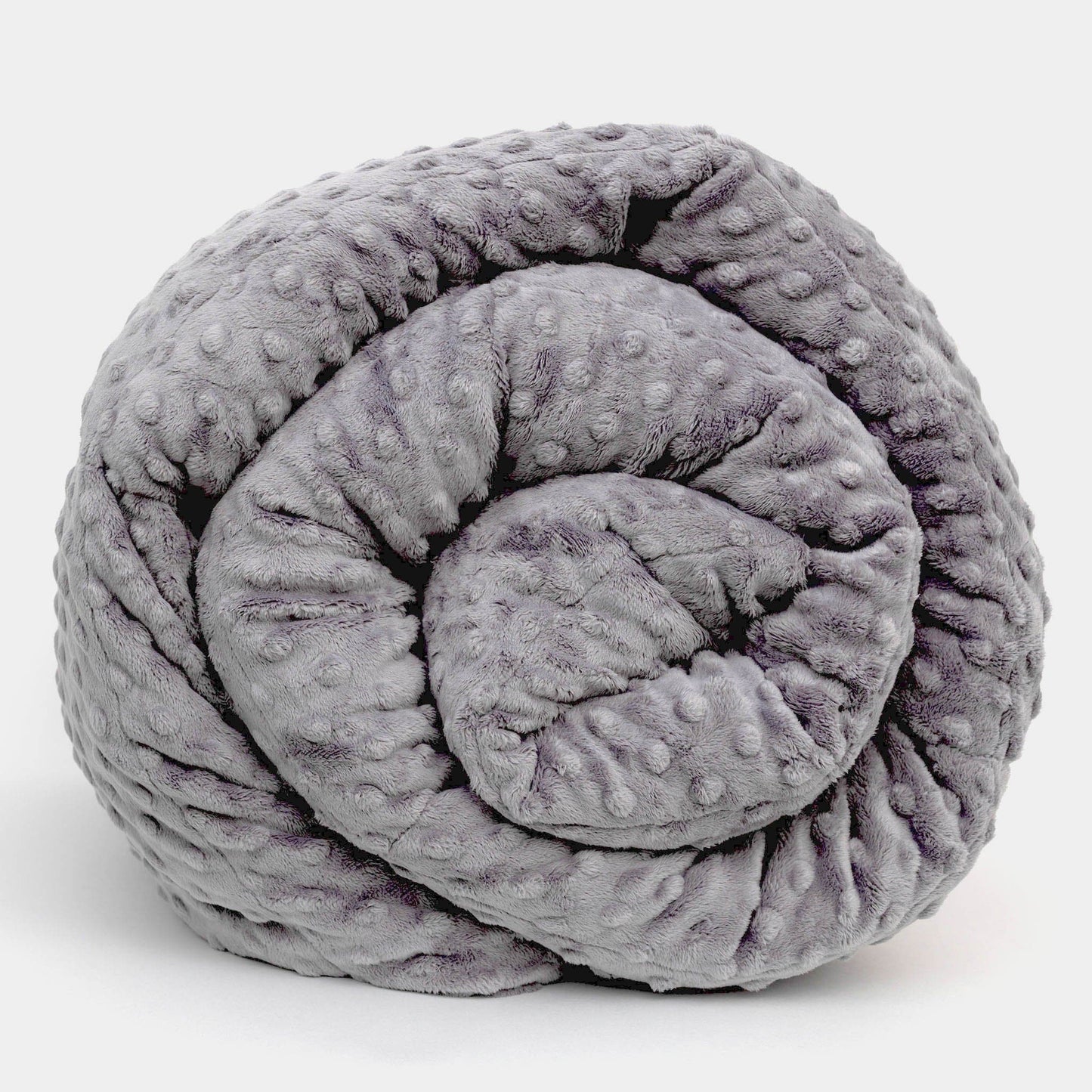 Gray Minky Dot Duvet Cover