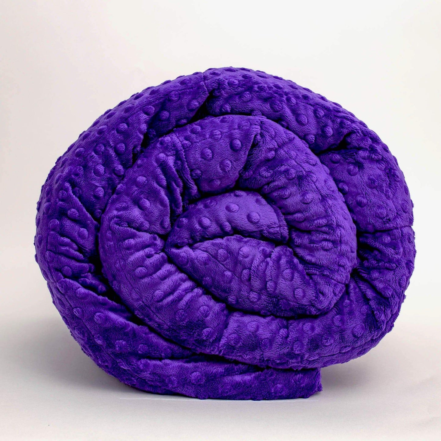 Purple Minky Dot Duvet Cover