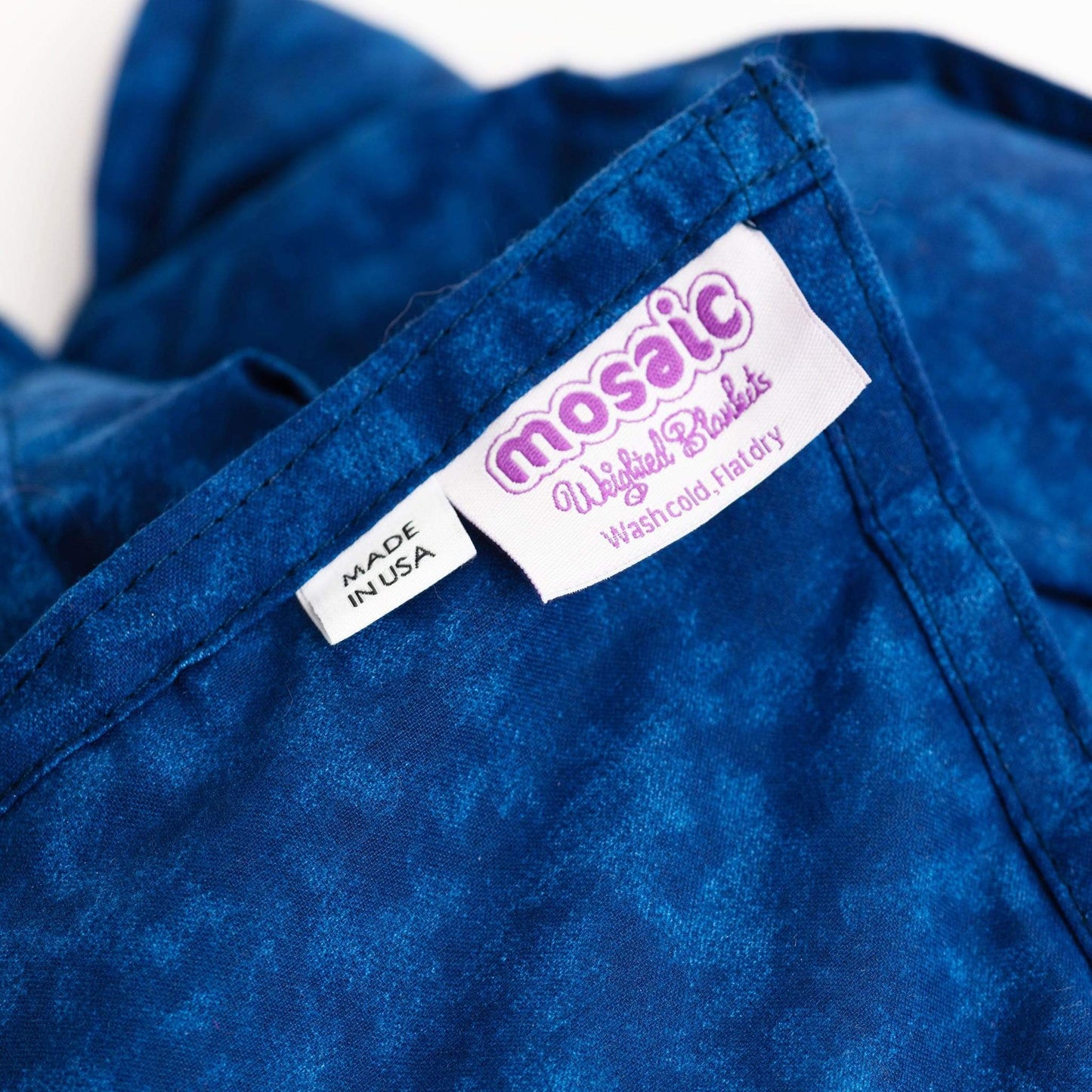 Mosaic Weighted Blankets Navy Blue Weighted Blanket