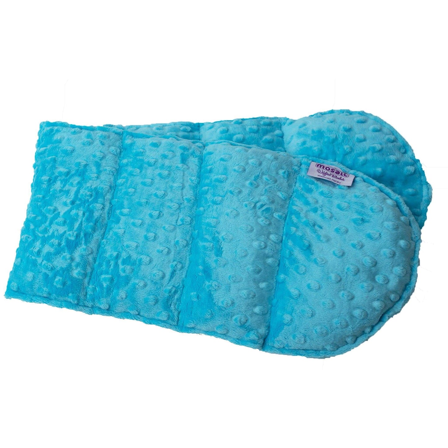 Mosaic Weighted Blankets Ocean Blue Minky Weighted Shoulder Wrap