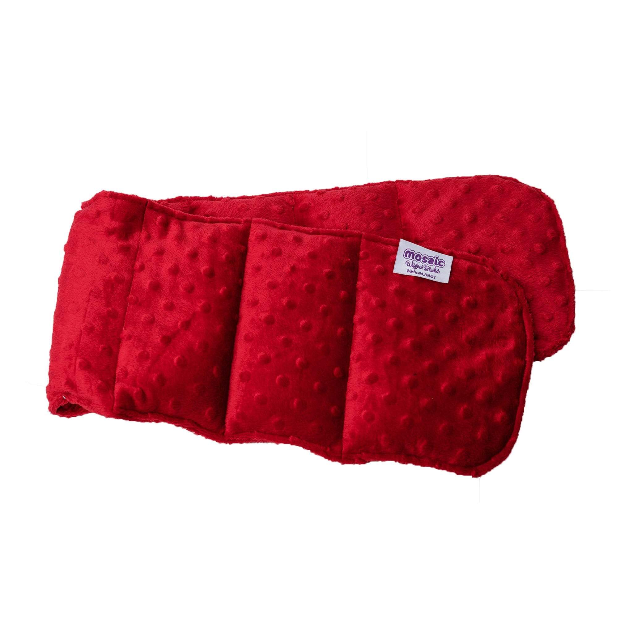 Red Minky Weighted Shoulder Wrap