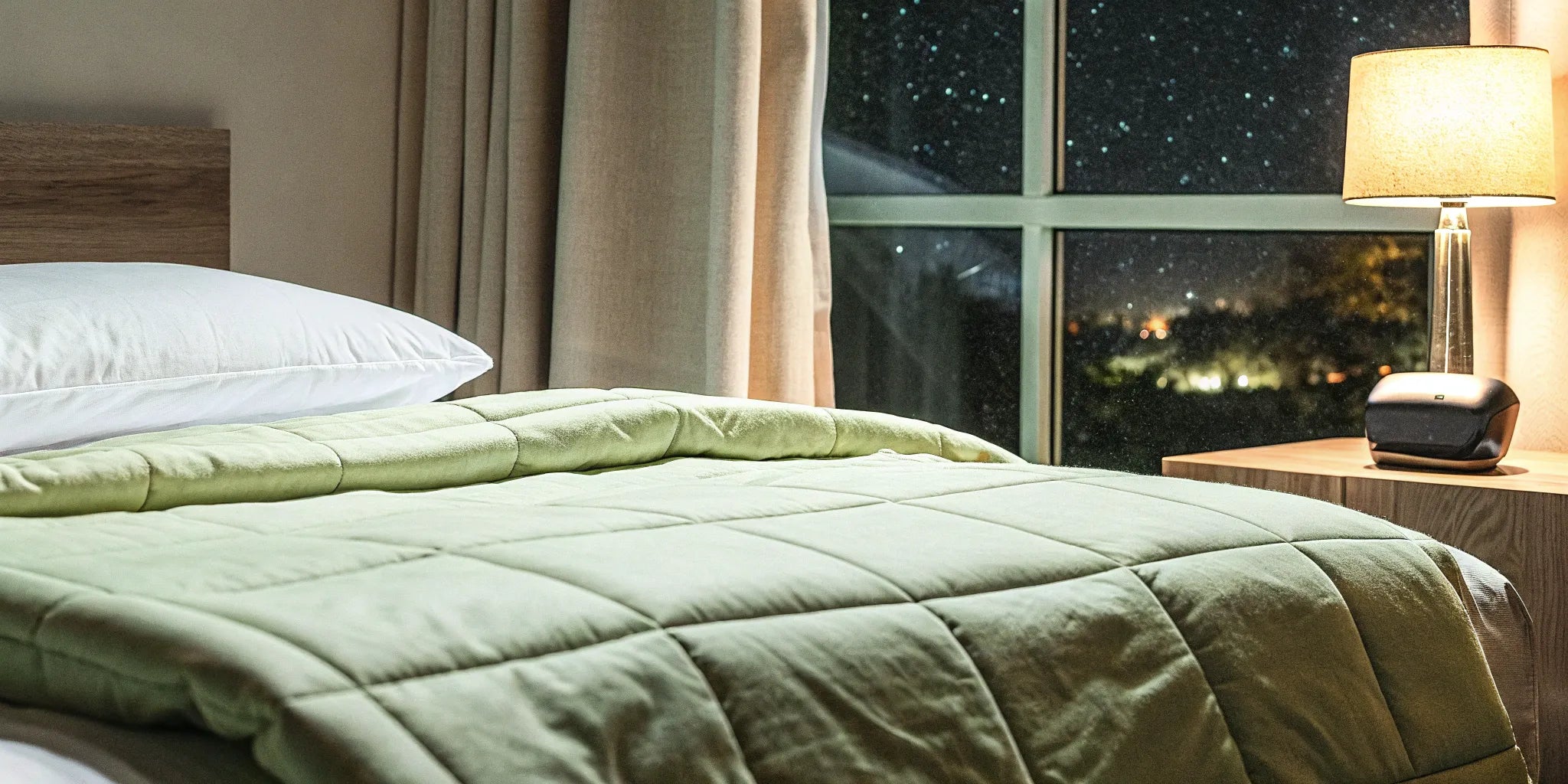 The best weighted blanket of 2025 laid out on a cozy bed, ready for a deep sleep.