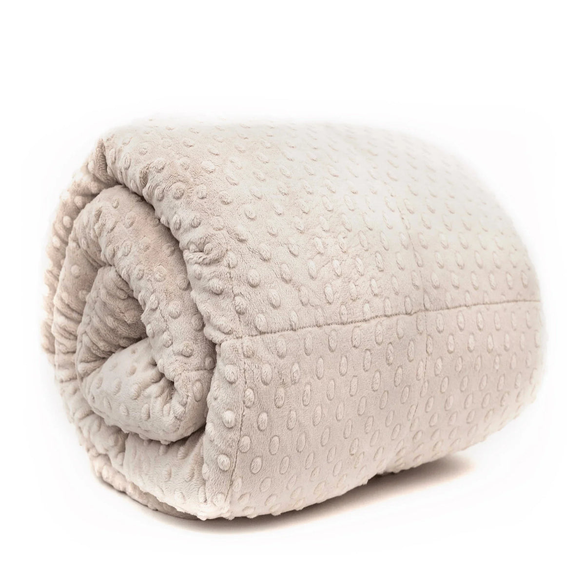 Latte minky weighted blanket