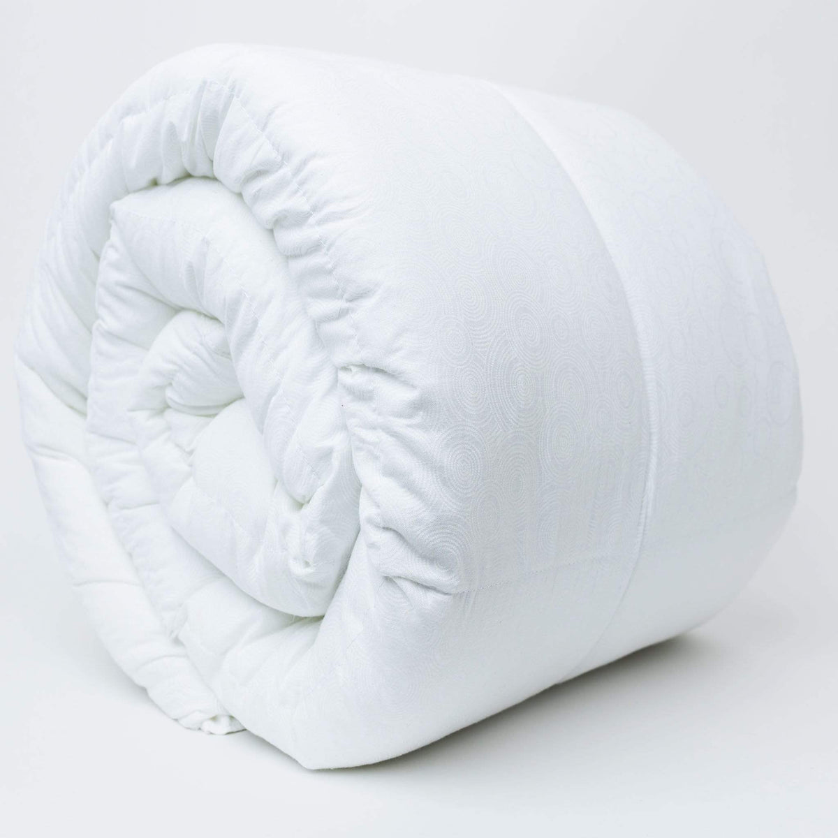 Organic White solid cotton weighted blanket