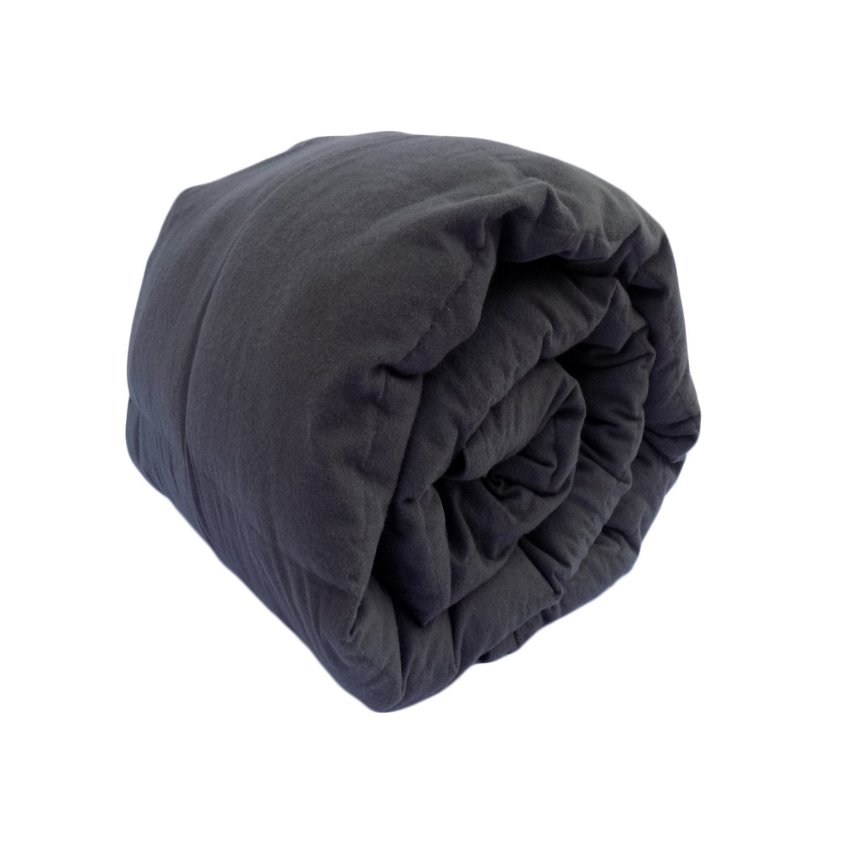 Charcoal Grey flannel weighted blanket