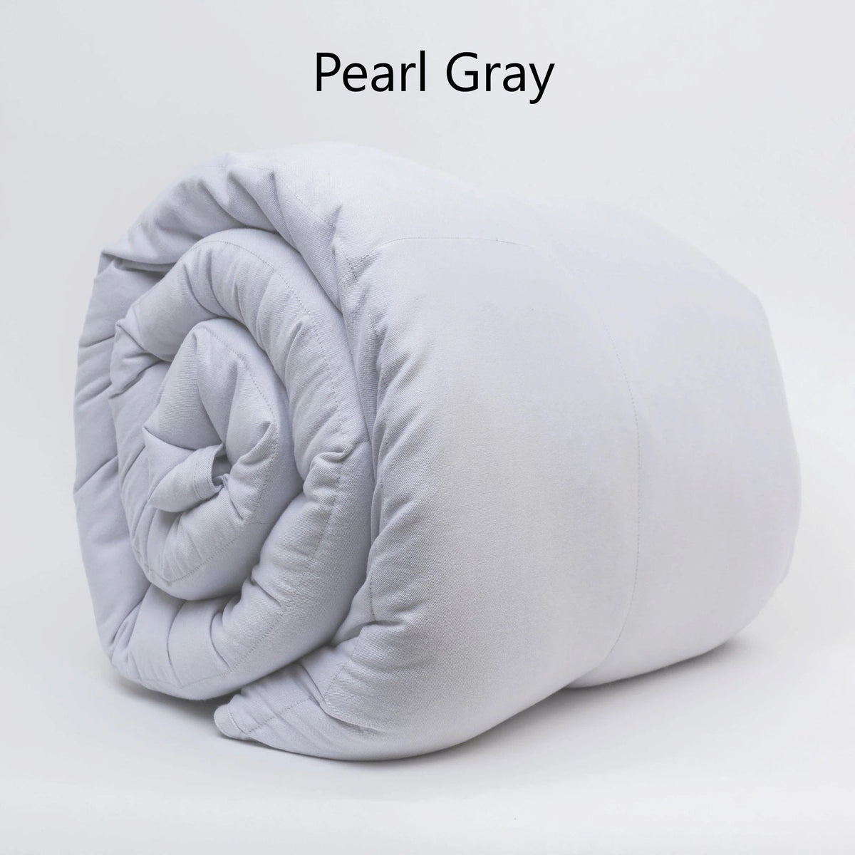 Pearl Gray coolmax cooling weighted blanket