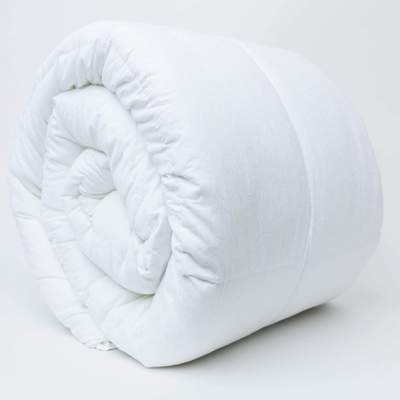 Minky White Mosaic Weighted Blankets accessories Cotton Duvet Cover Rolled Up