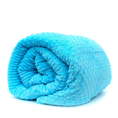 Mosaic Weighted Blankets Minky Weighted Lap Pad in Ocean Blue