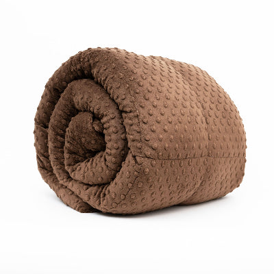 Mosaic Weighted Blankets Minky Weighted Lap Pad in brown