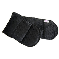 Mosaic Weighted Blankets Black Minky Weighted Shoulder Wrap