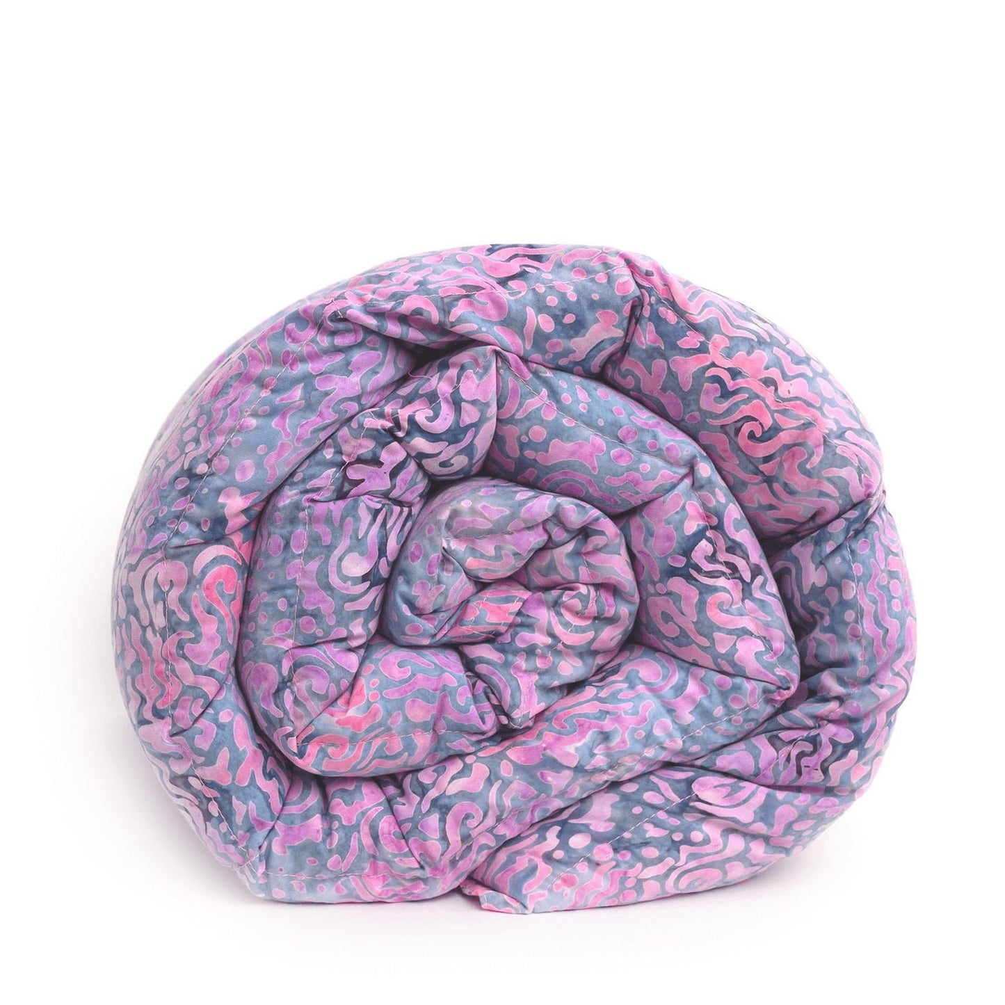 Mosaic Weighted Blankets Gray and Pink Batik Weighted Blanket