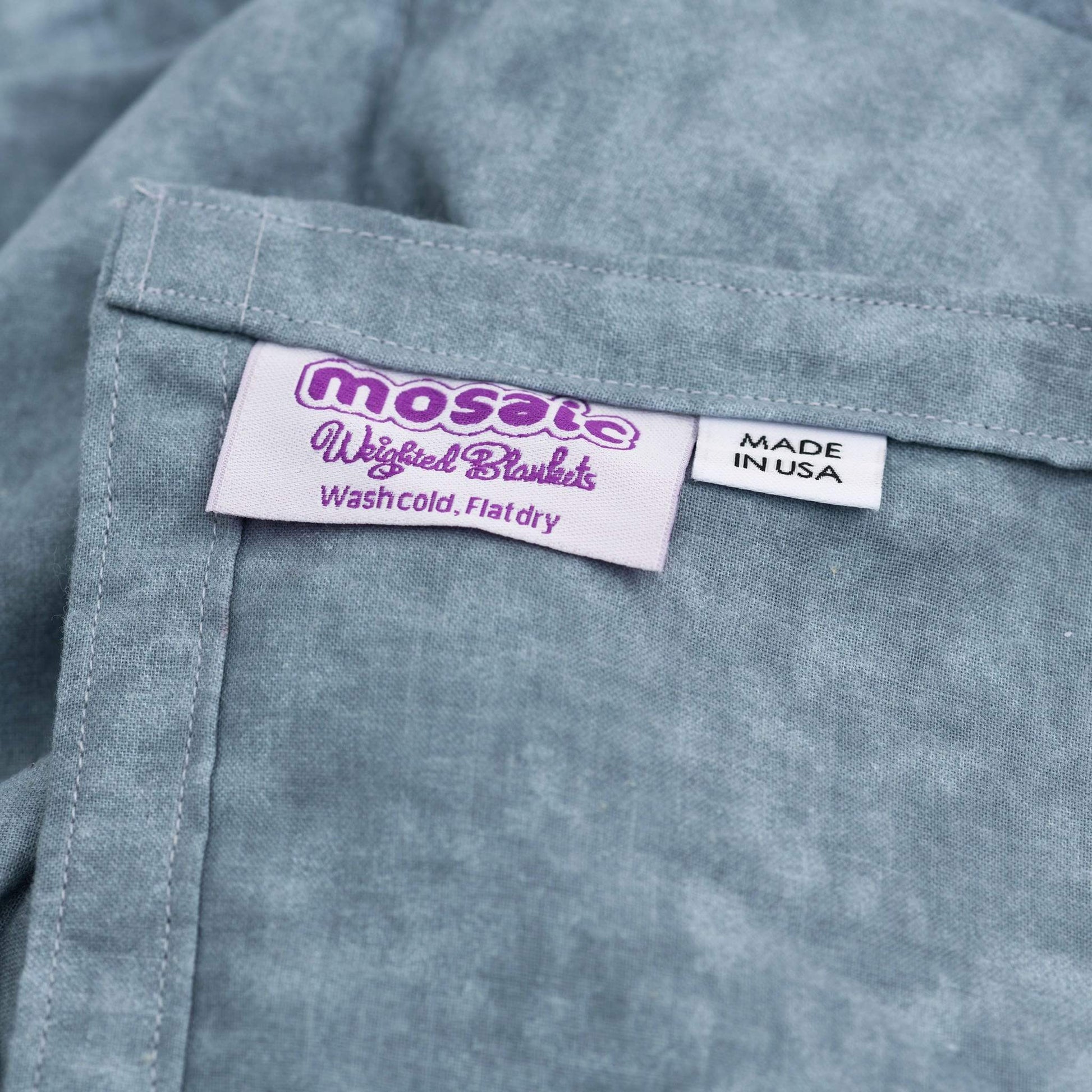 Mosaic Weighted Blankets Gray Cotton Weighted Blanket