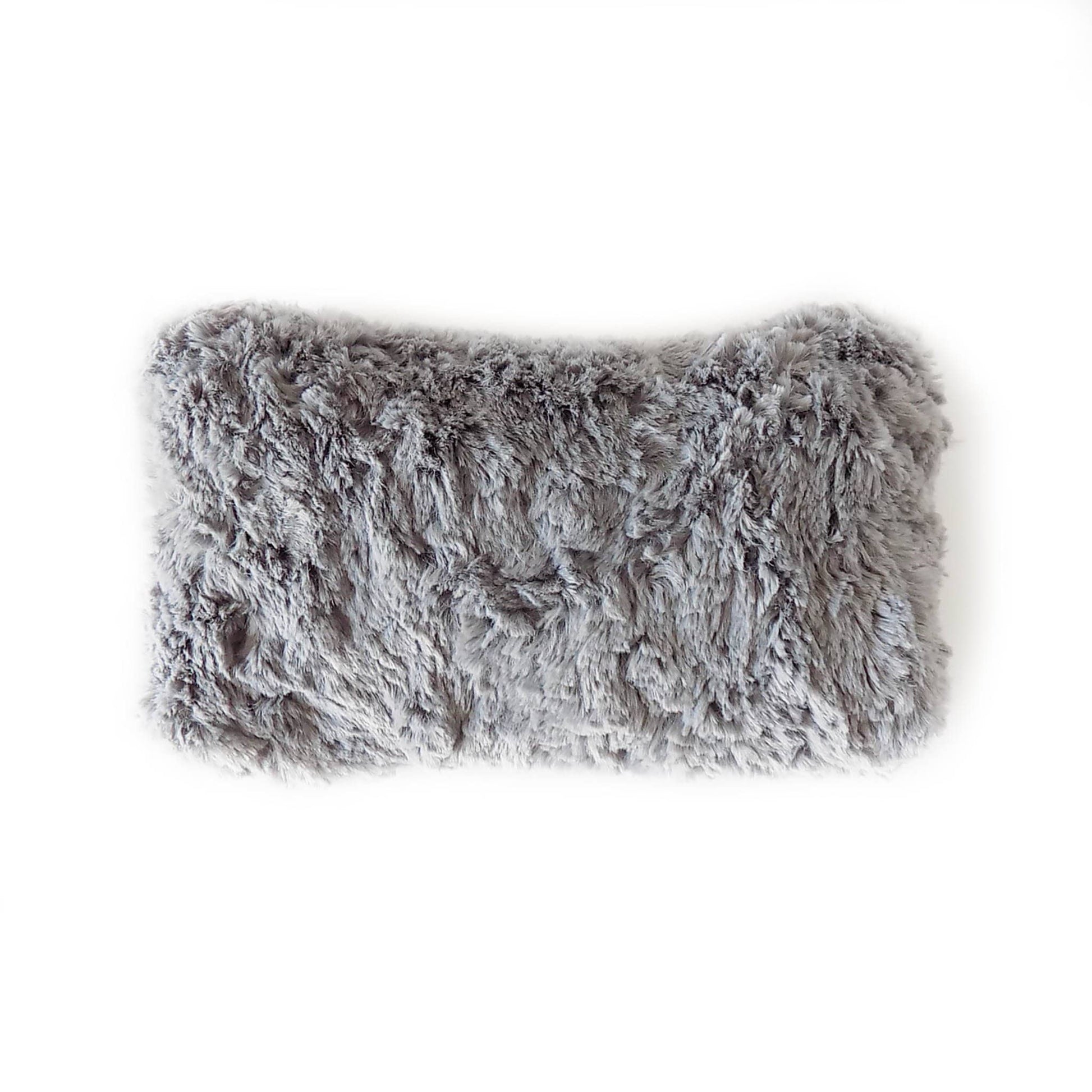 Mosaic Weighted Blankets Gray Faux Fur Weighted Wrist Rest