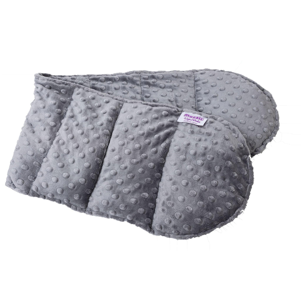 Mosaic Weighted Blankets Gray Minky Weighted Shoulder Wrap