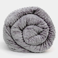 Gray Minky Dot Duvet Cover