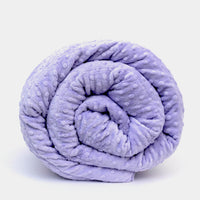 Lavender Minky Dot Duvet Cover