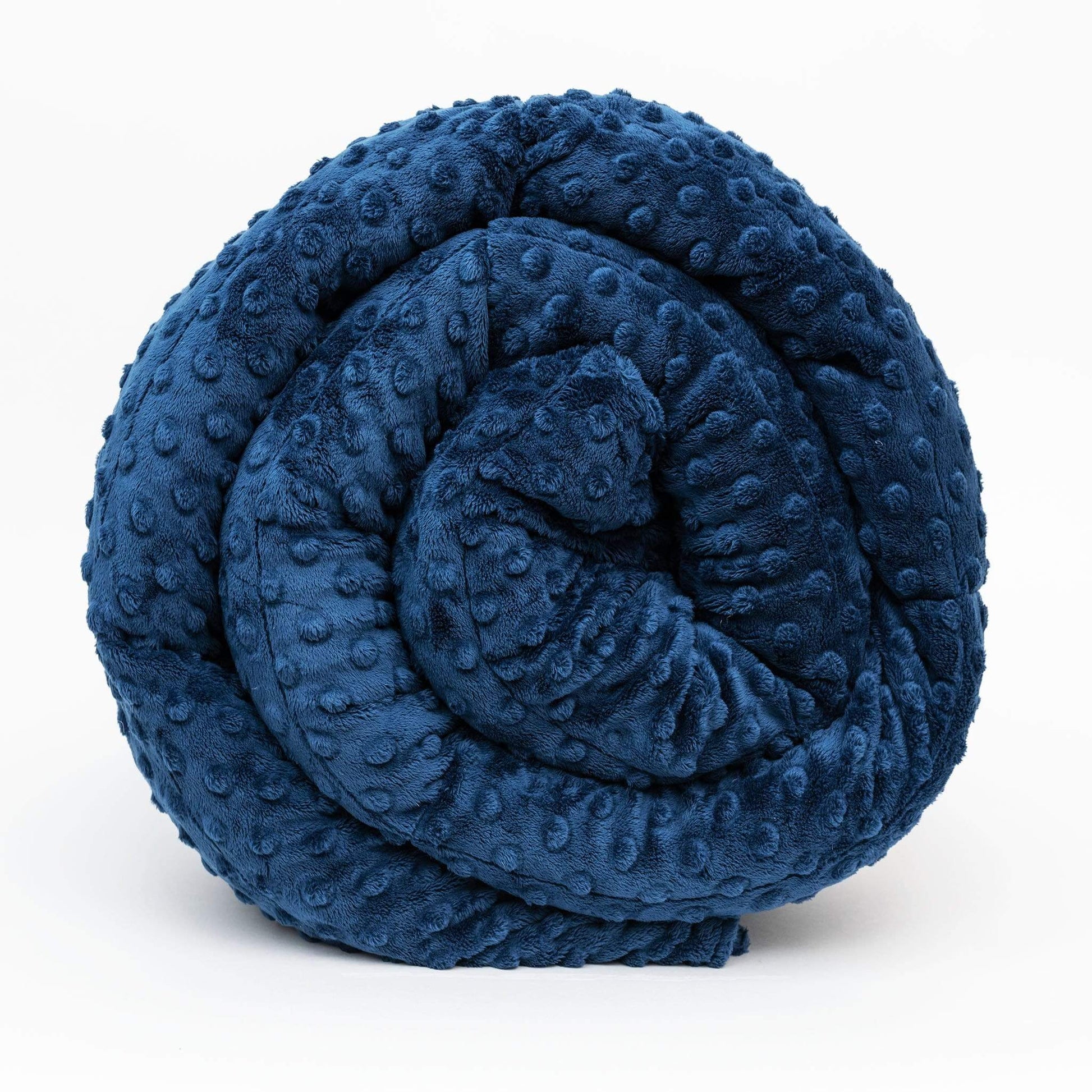 Navy Minky Dot Duvet Cover