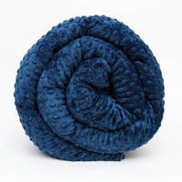 Navy Minky Dot Duvet Cover