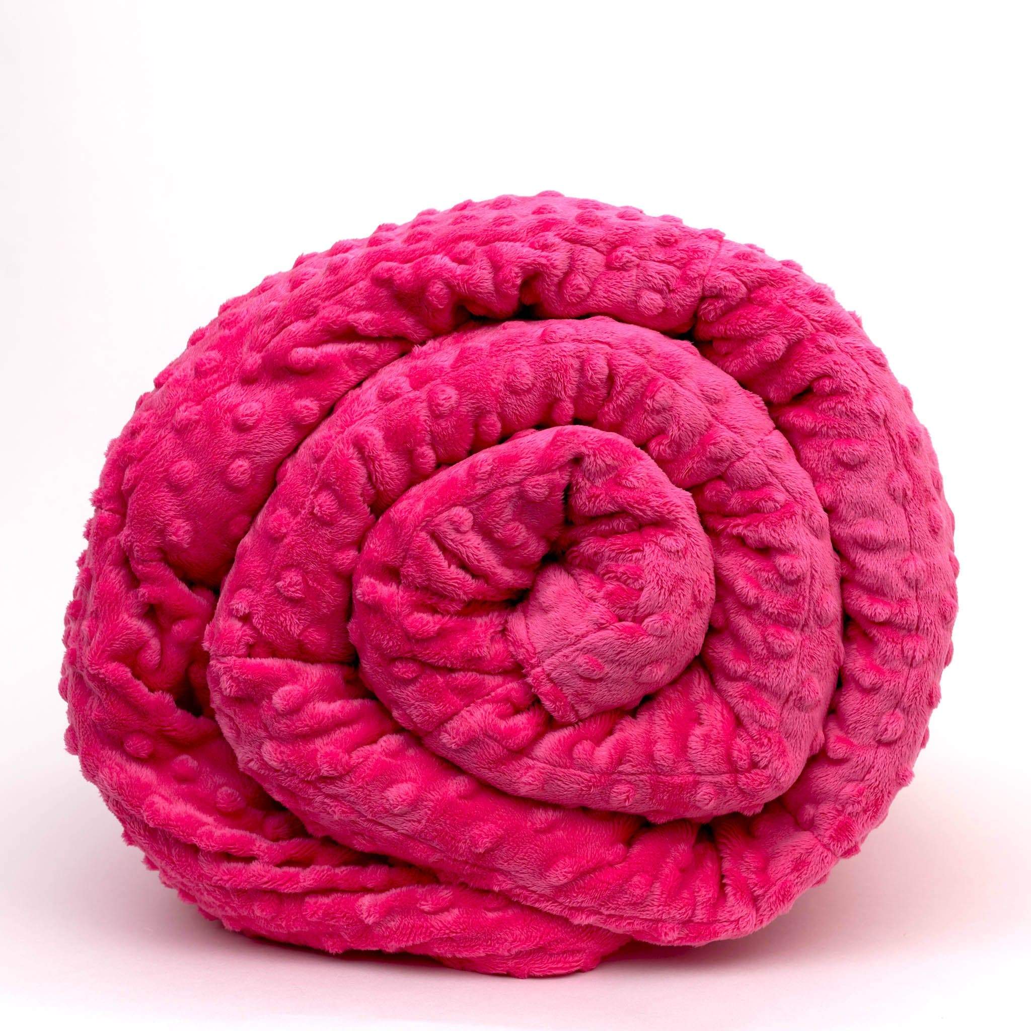 Pink Minky Dot Duvet Cover