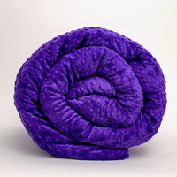 Purple Minky Dot Duvet Cover