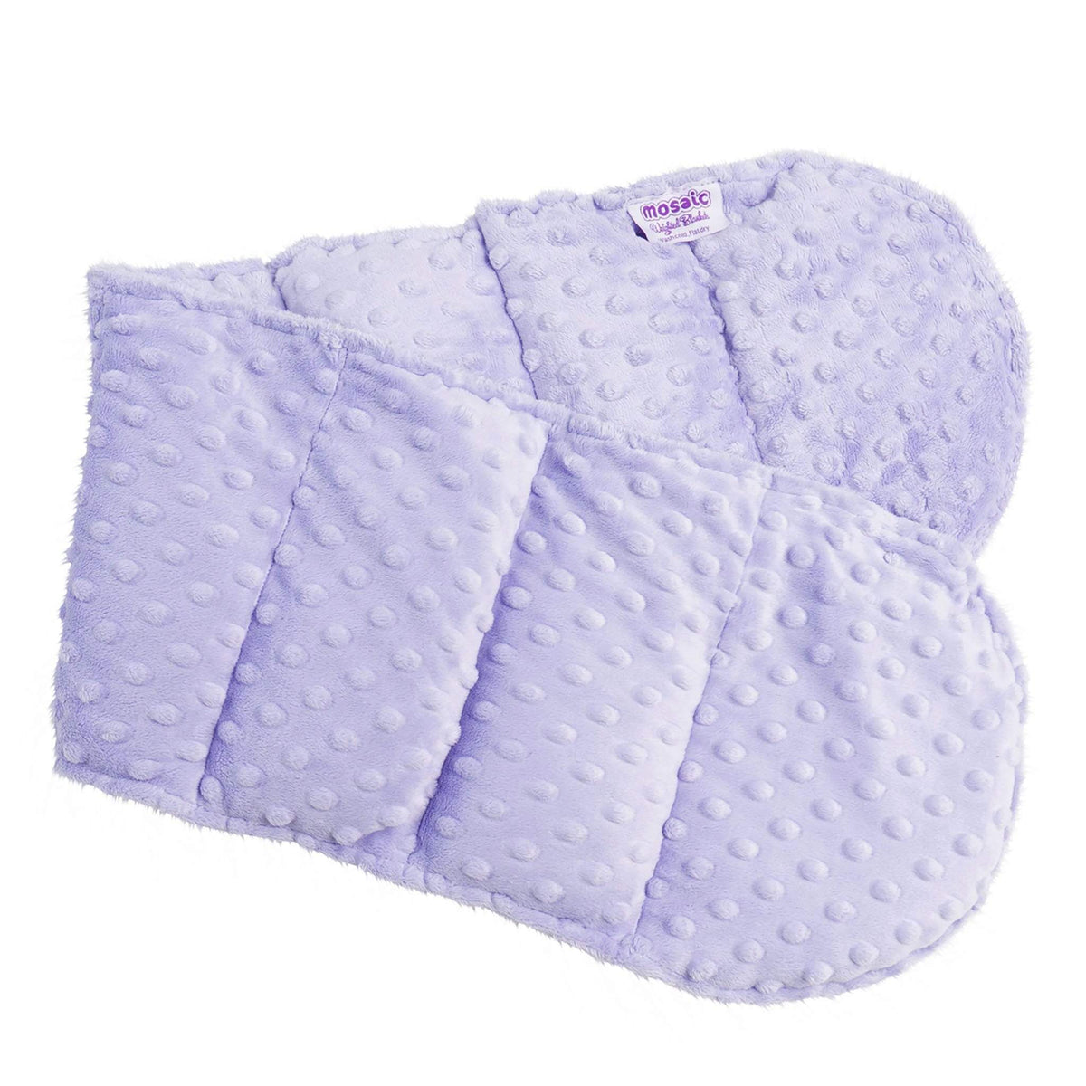 Mosaic Weighted Blankets Lavender Minky Weighted Shoulder Wrap