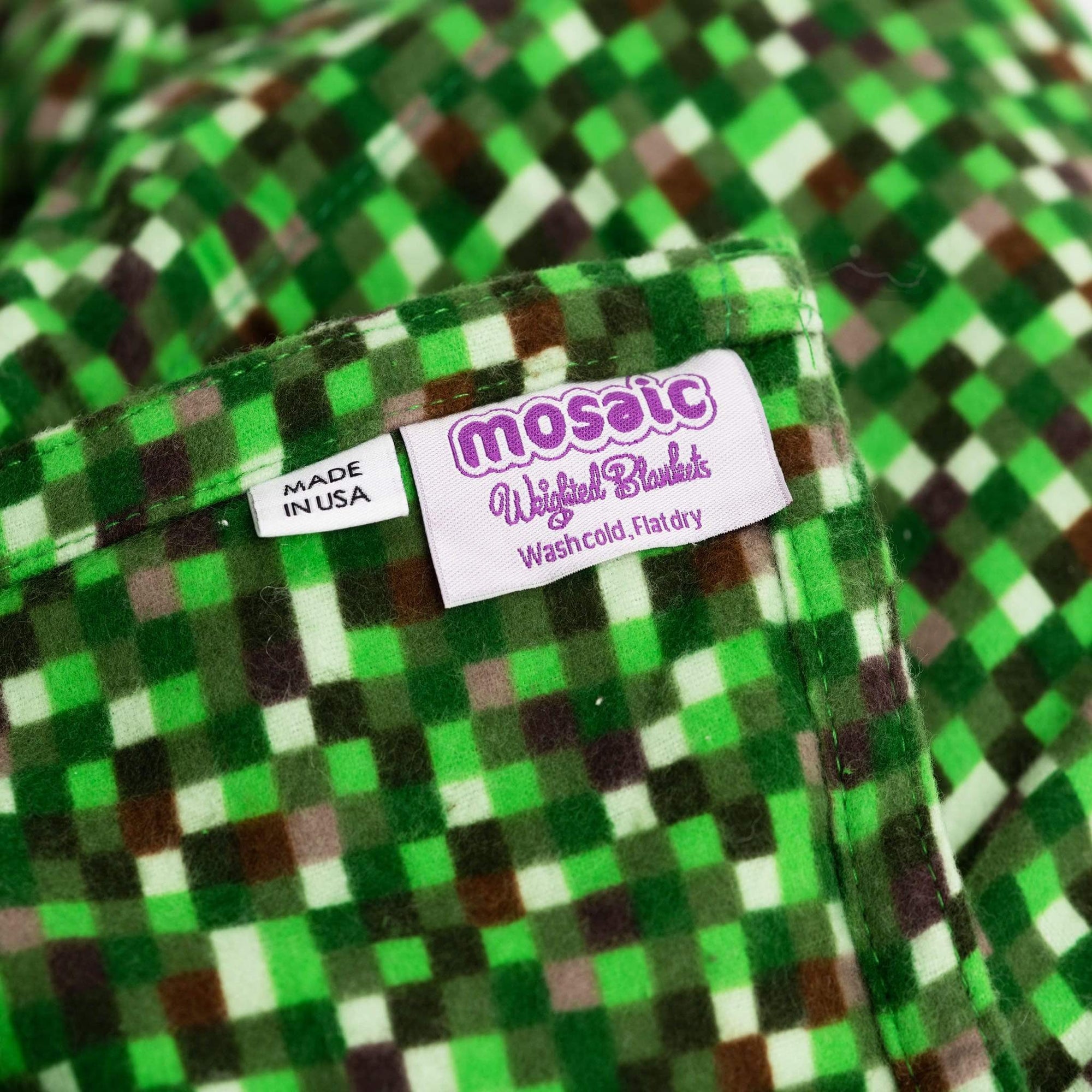 Minecraft Flannel Weighted Blanket is a 100 Cotton Flannel Blanket Mosaic Weighted Blankets