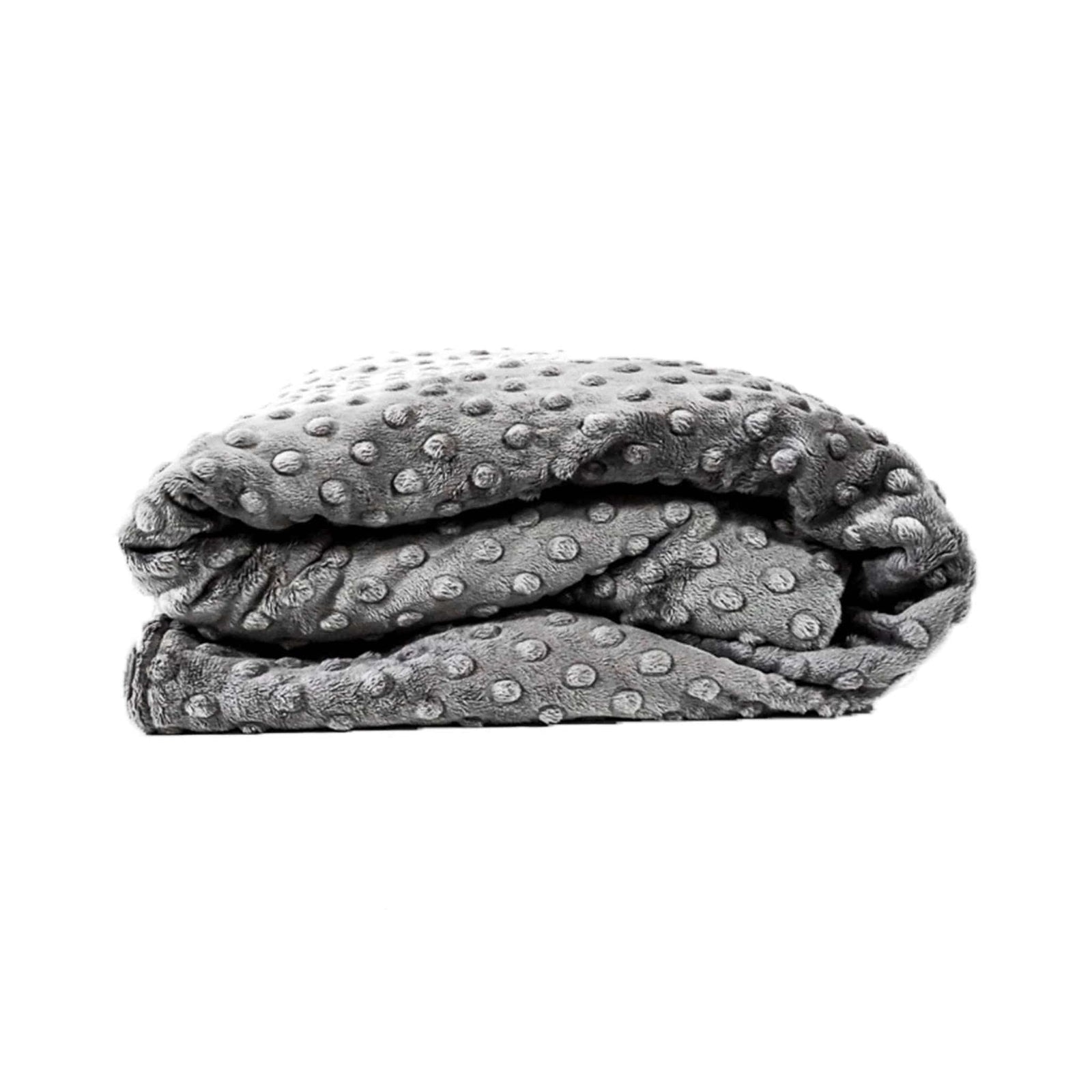 Mosaic Weighted Blankets Minky Dot Duvet Cover in Grey