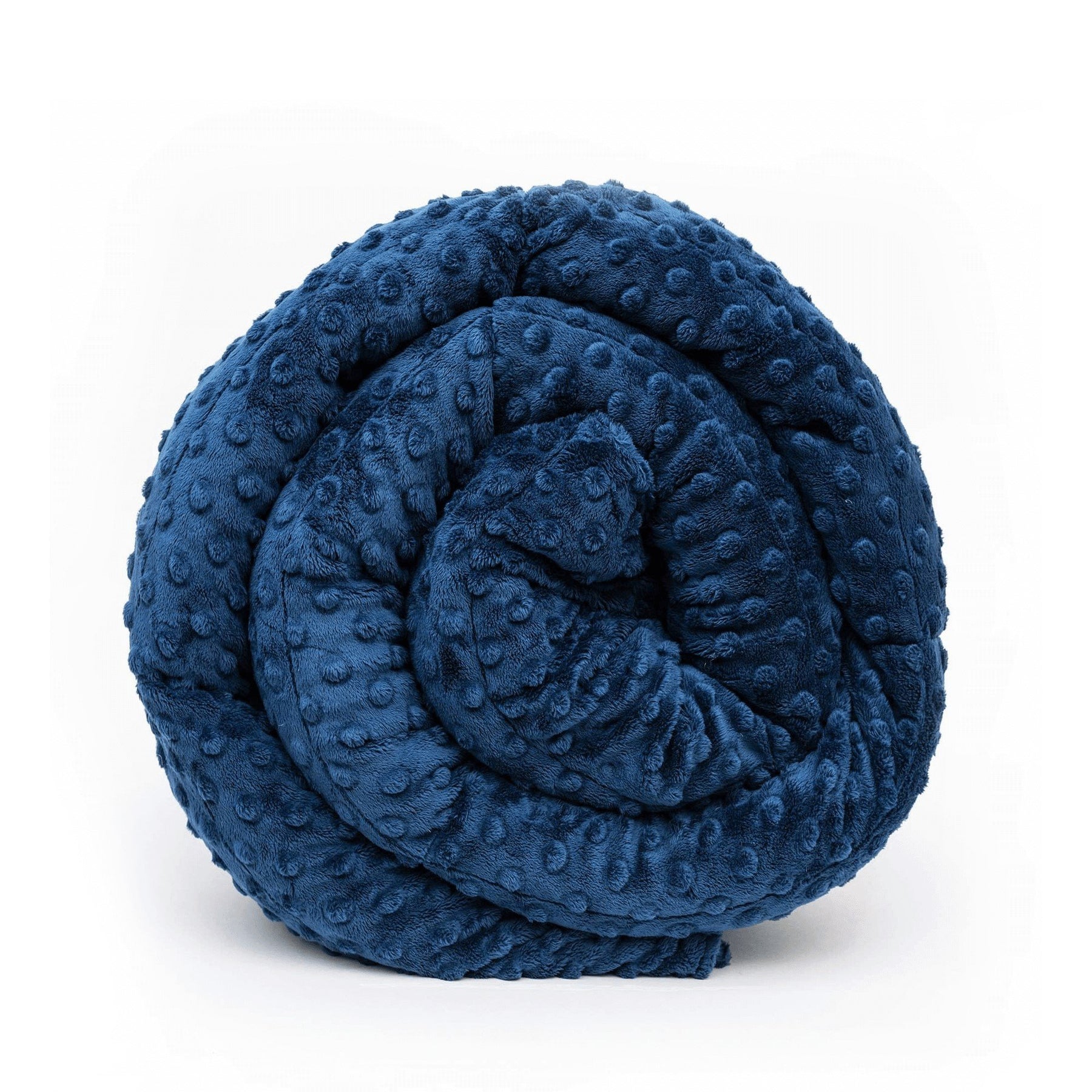 Navy Blue Minky Weighted Blanket Improves Sleep and Reduce Anxiety Mosaic Weighted Blankets