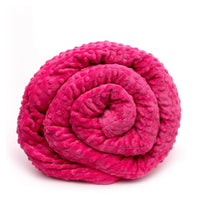 Mosaic Weighted Blankets Pink Minky Weighted Blanket