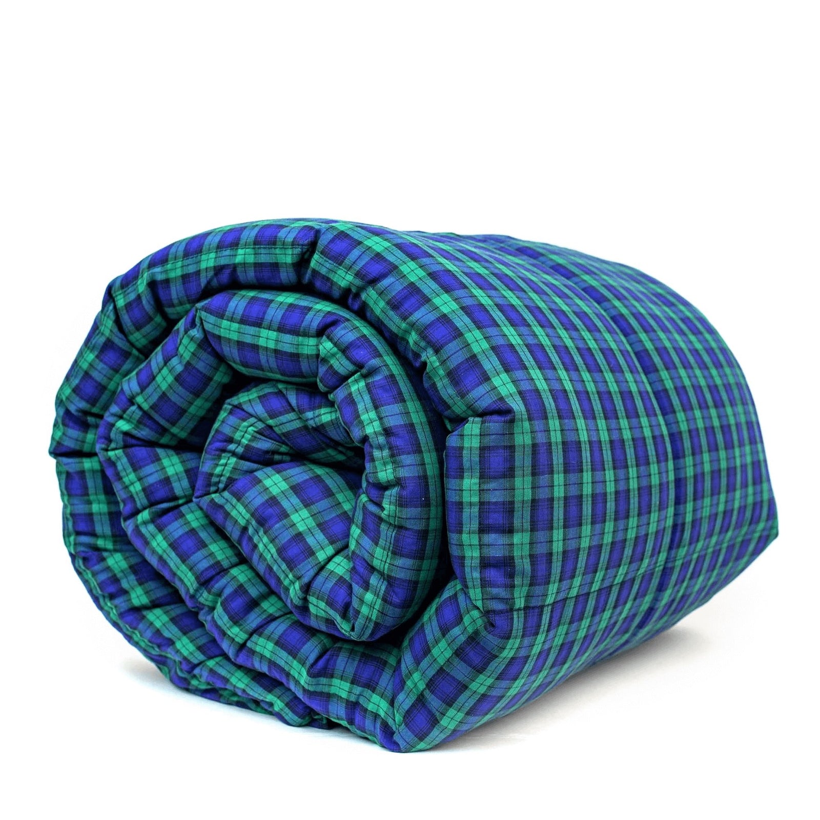 Mosaic Weighted Blankets Scottish Navy Plaid Weighted Blanket