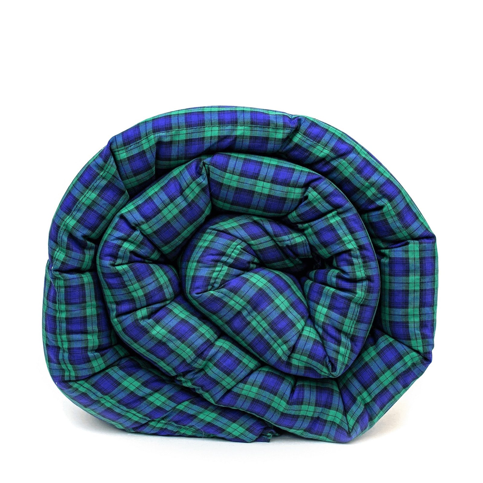 Mosaic Weighted Blankets Scottish Navy Plaid Weighted Blanket
