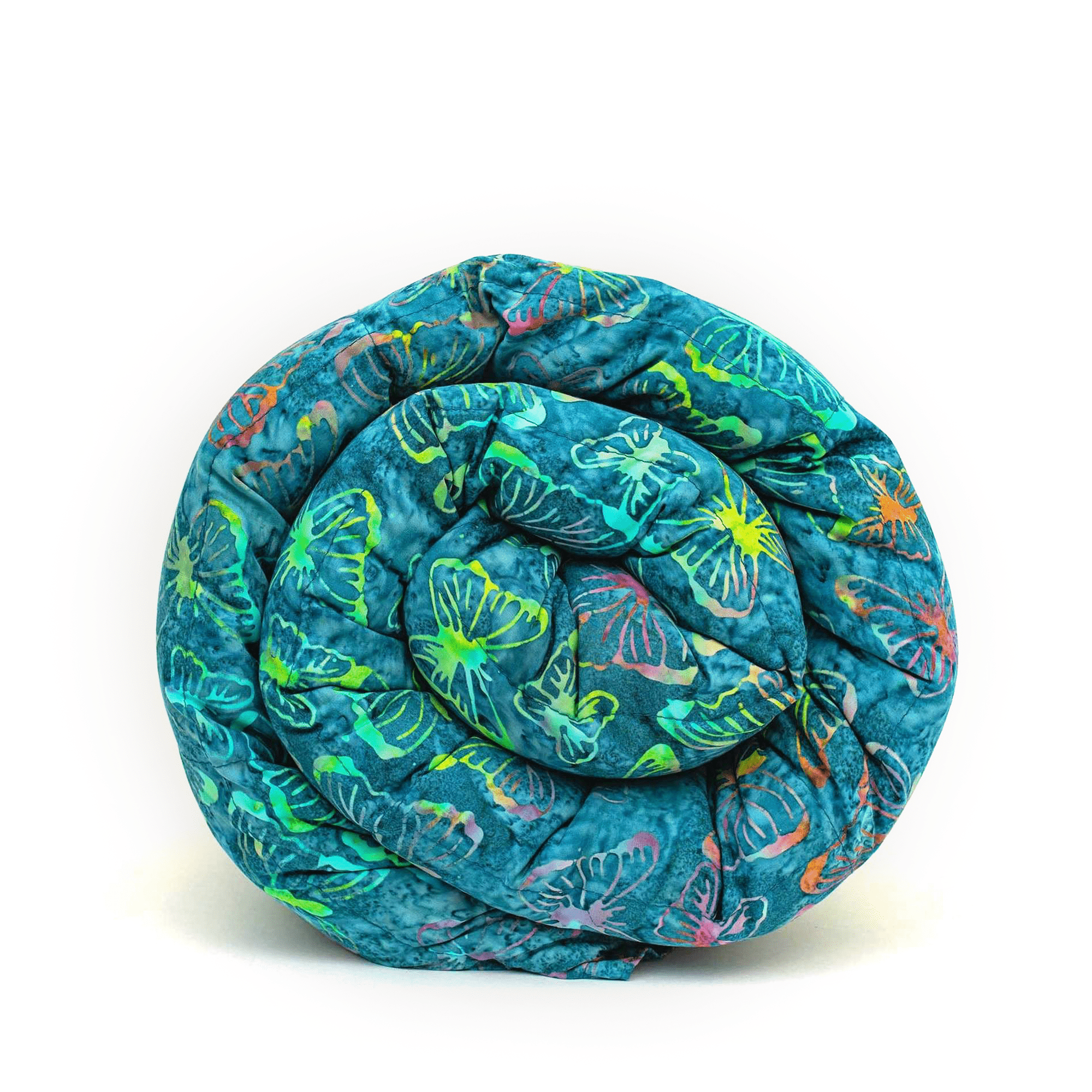 Mosaic Weighted Blankets Teal Butterflies Weighted Blanket