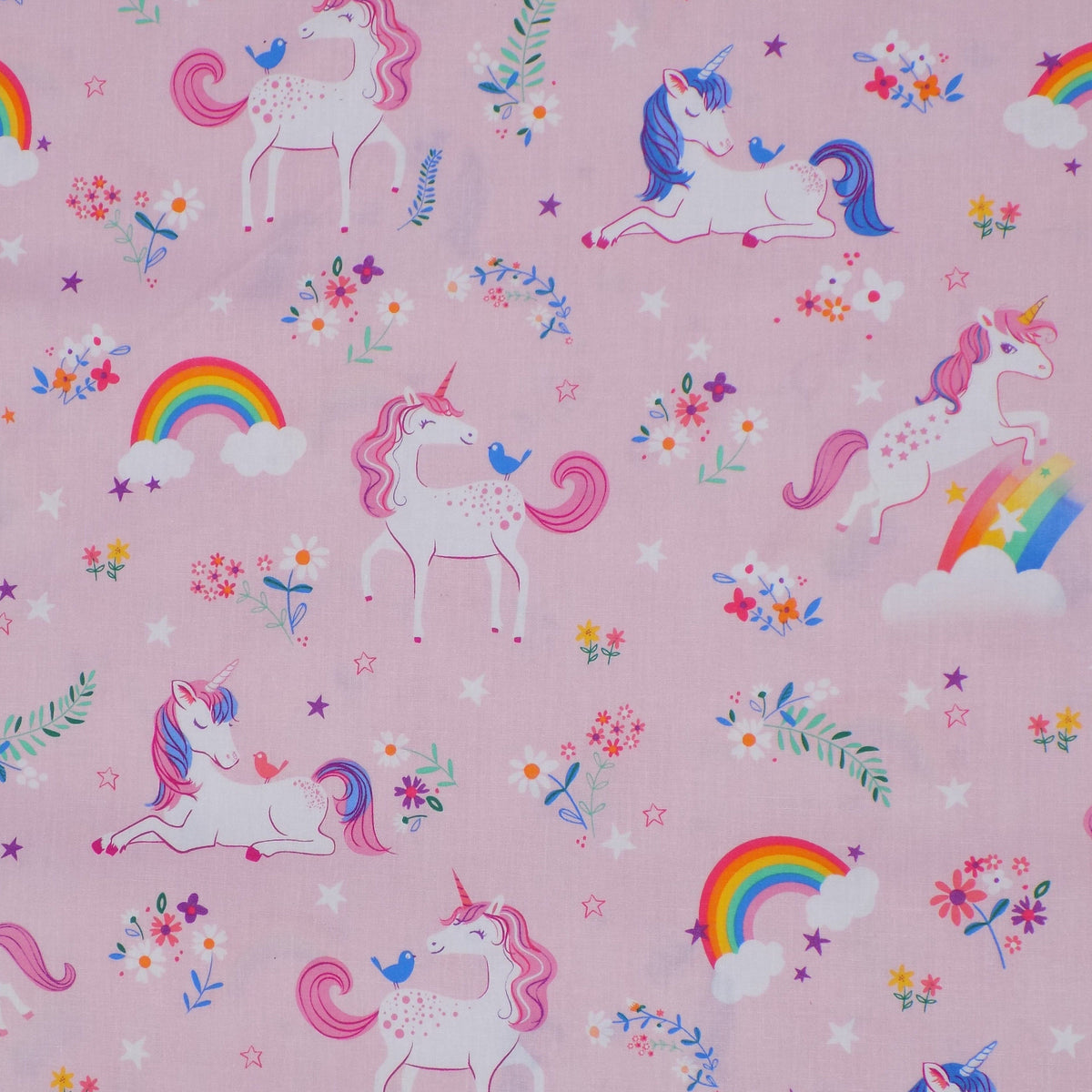 Mosaic Weighted Blankets Unicorn Weighted Blanket Close up of the pink pattern